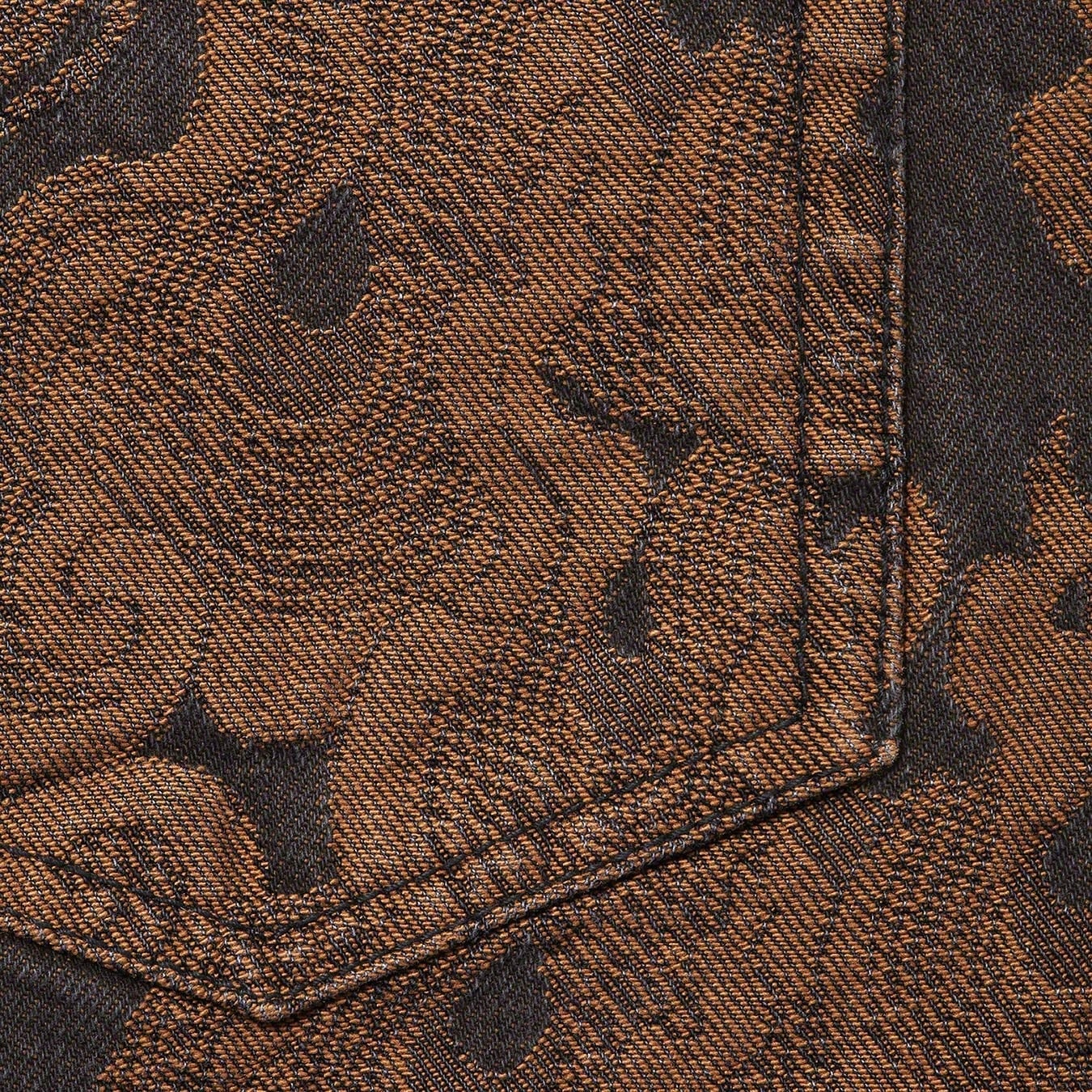 Flames Jacquard Baggy Denim Short view 13